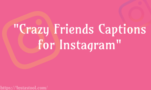 Crazy Friends Captions for Instagram